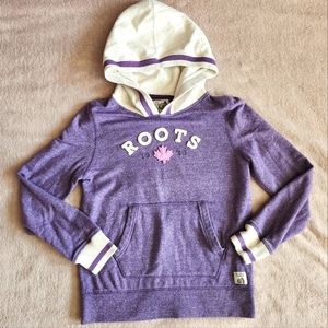 Roots Kids Girl's Cabin Hoodie Sweater Purple Size XXL 13-14 years